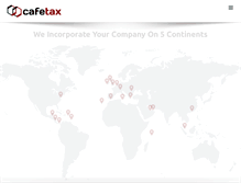 Tablet Screenshot of cafetax.com